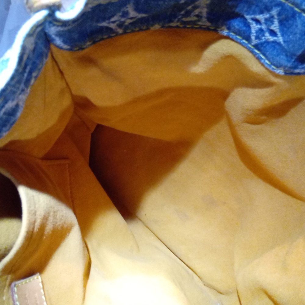 🔥🔥LOUIS VUITTON BLUE DENIM SAC PLAT - Picture 12 of 15